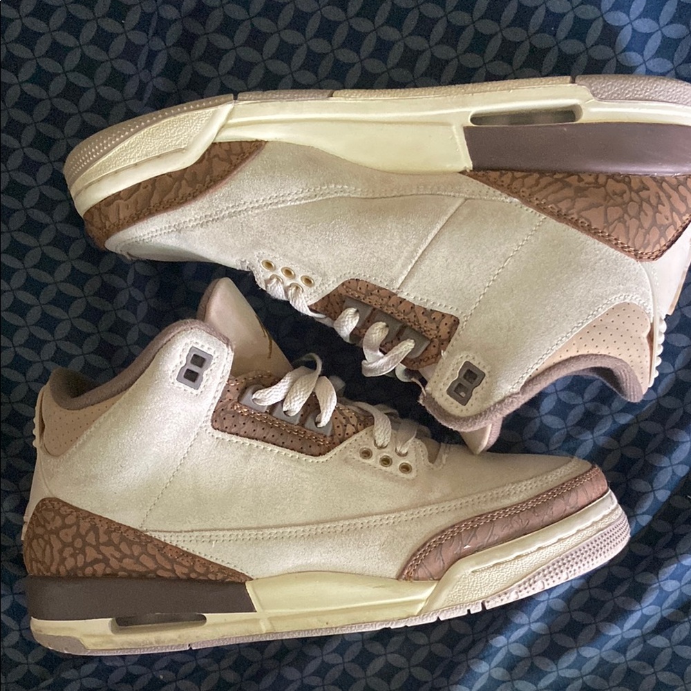 Stylish Cream and Brown Sneakers